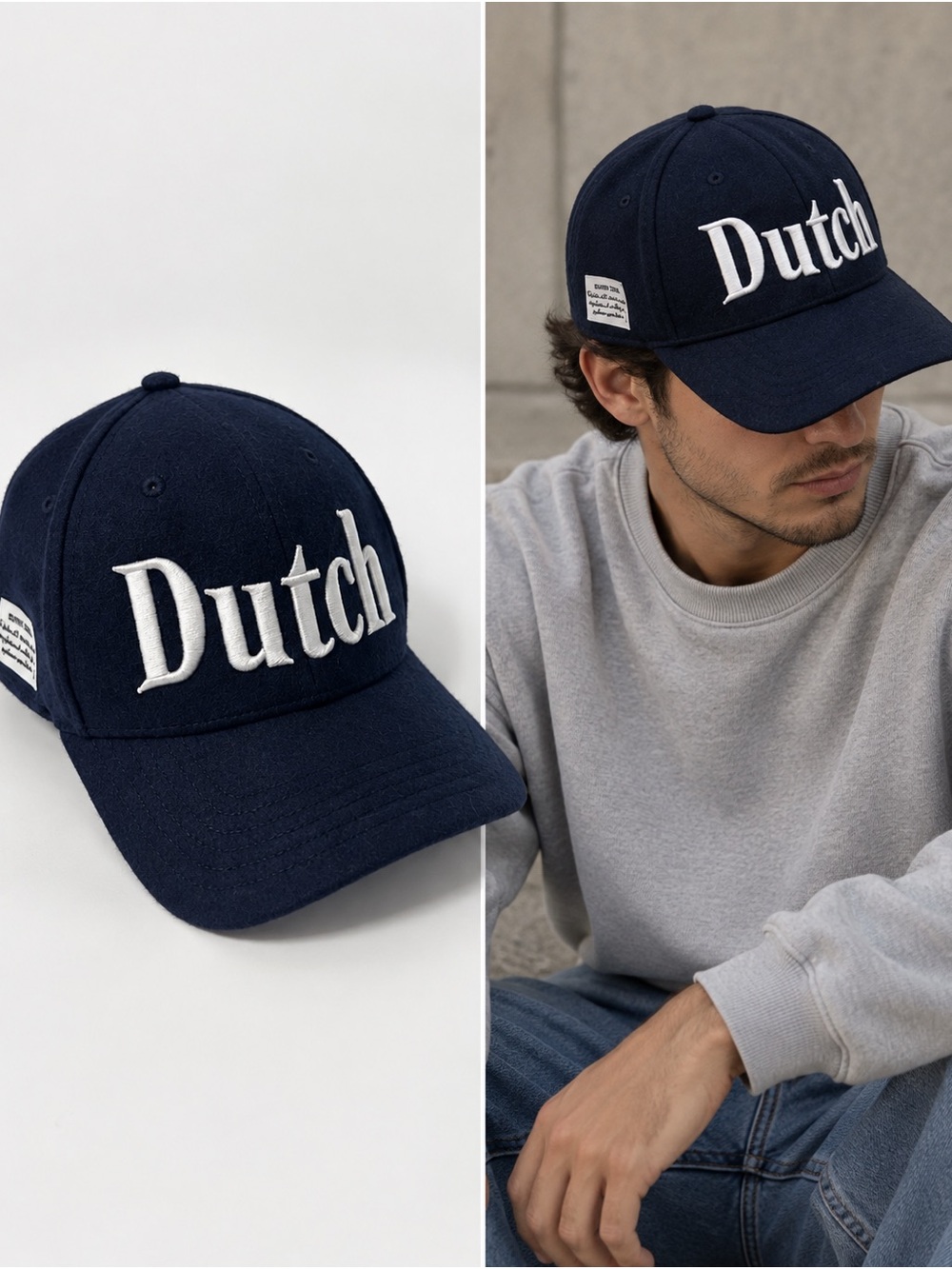 Dutch Bros Blue Solid Baseball Cap Unisex Adults One Size Embroidered